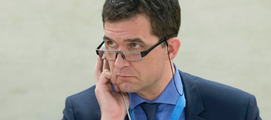 Relator de la ONU contra la Tortura, Nils Melzer. Foto: ONU/Jean-Marc Ferré