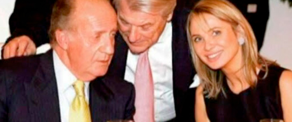 Rey Juan Carlos con su amante Corinna Larsen