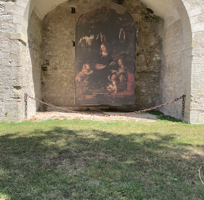 La virgen en las rocas, pintura de Leonardo da Vinci