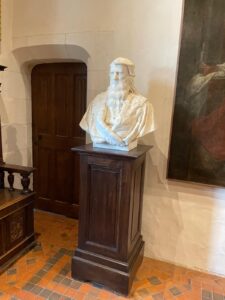 Escultura de Leonardo da Vinci