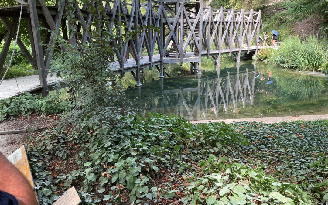 Reproducción de un puente diseñado por da Vinci